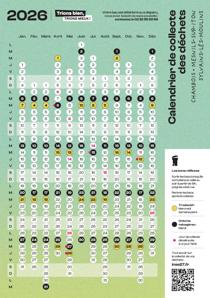 Collecte des déchets 2026
